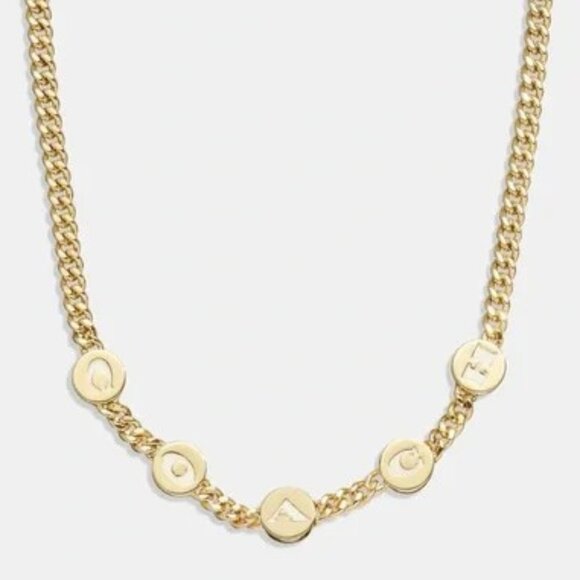 Coach Enamel Necklace NWT - Picture 1 of 9